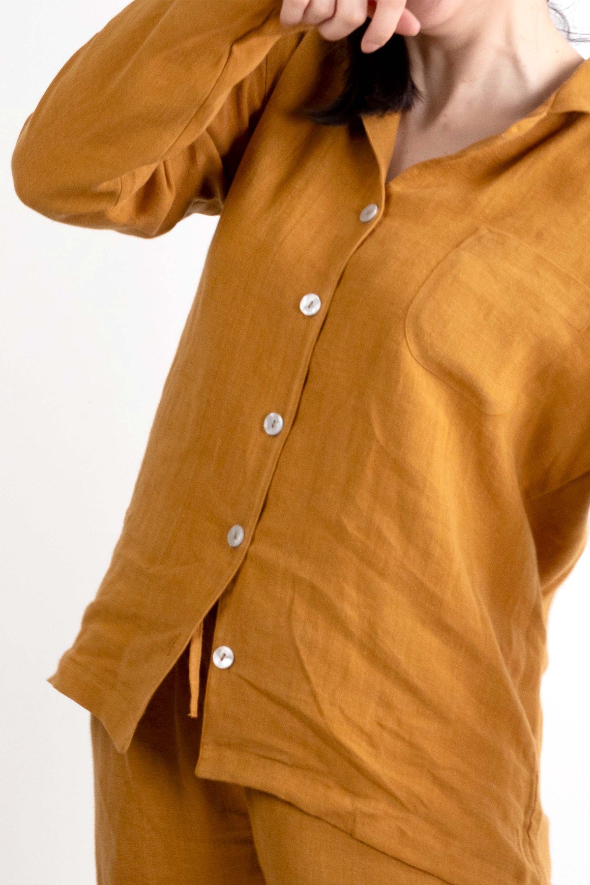 Lona Kadın Keten Pijama Takımı | Lonse Linen | 5 Renk | S-M-L