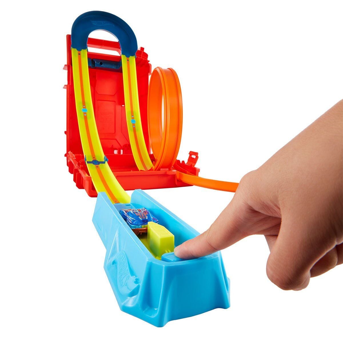 Hdx78 Hw Track Builder Benzin Bidonu Akrobasi Seti, Hot Wheels Track Builder