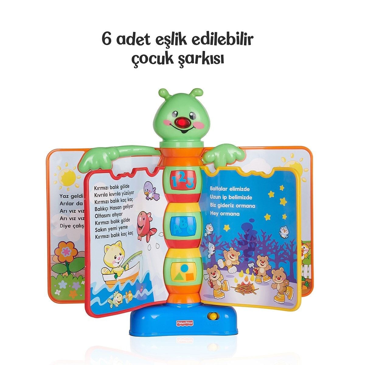 N3835 Fisher-Price® Eğlen Ve Öğren Eğitici Masalcı Tırtıl / Türkçe / +6 Ay