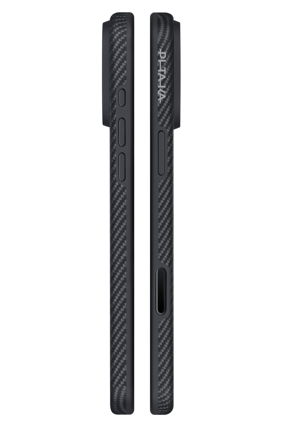 Military-Grade Iphone 17 Pro Magsafe Uyumlu Aramid Fiber Kılıf Black Gray