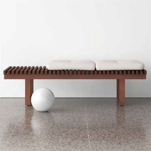 Napolyon Doğal Ahşap Izgaralı Bench
