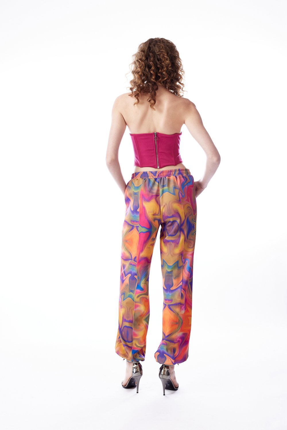 no'design-Baskılı Nervür Dikişli Kargo Pantolon-Pantolon-6-Milagron.com