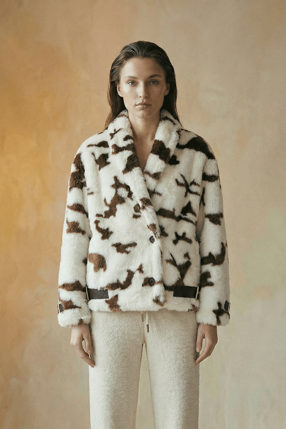 Cow Kemer Detaylı Kısa Kaban - 0