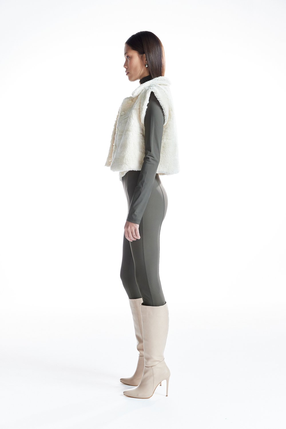 no'design-Düğmeli Overize Crop Yelek-Yelek-4-Milagron.com