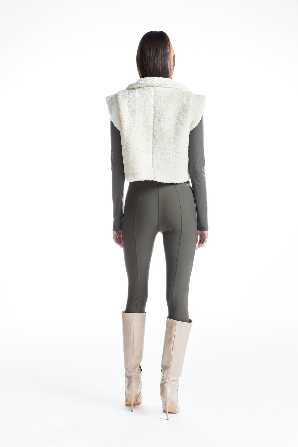 no'design-Düğmeli Overize Crop Yelek-Yelek-5-Milagron.com