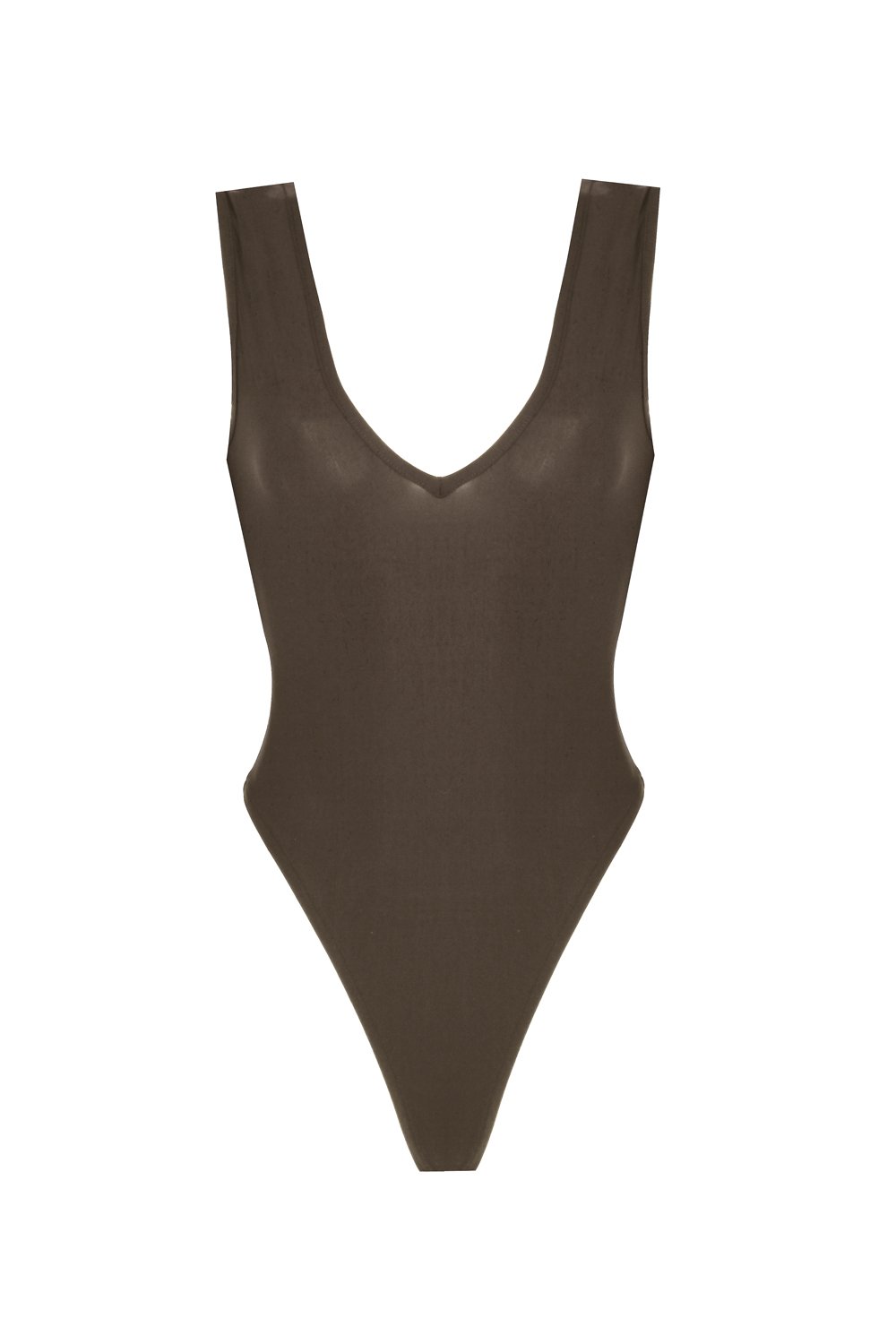 no'design-Önü V Yaka Dekolteli Bodysuit-Bodysuit-1-Milagron.com