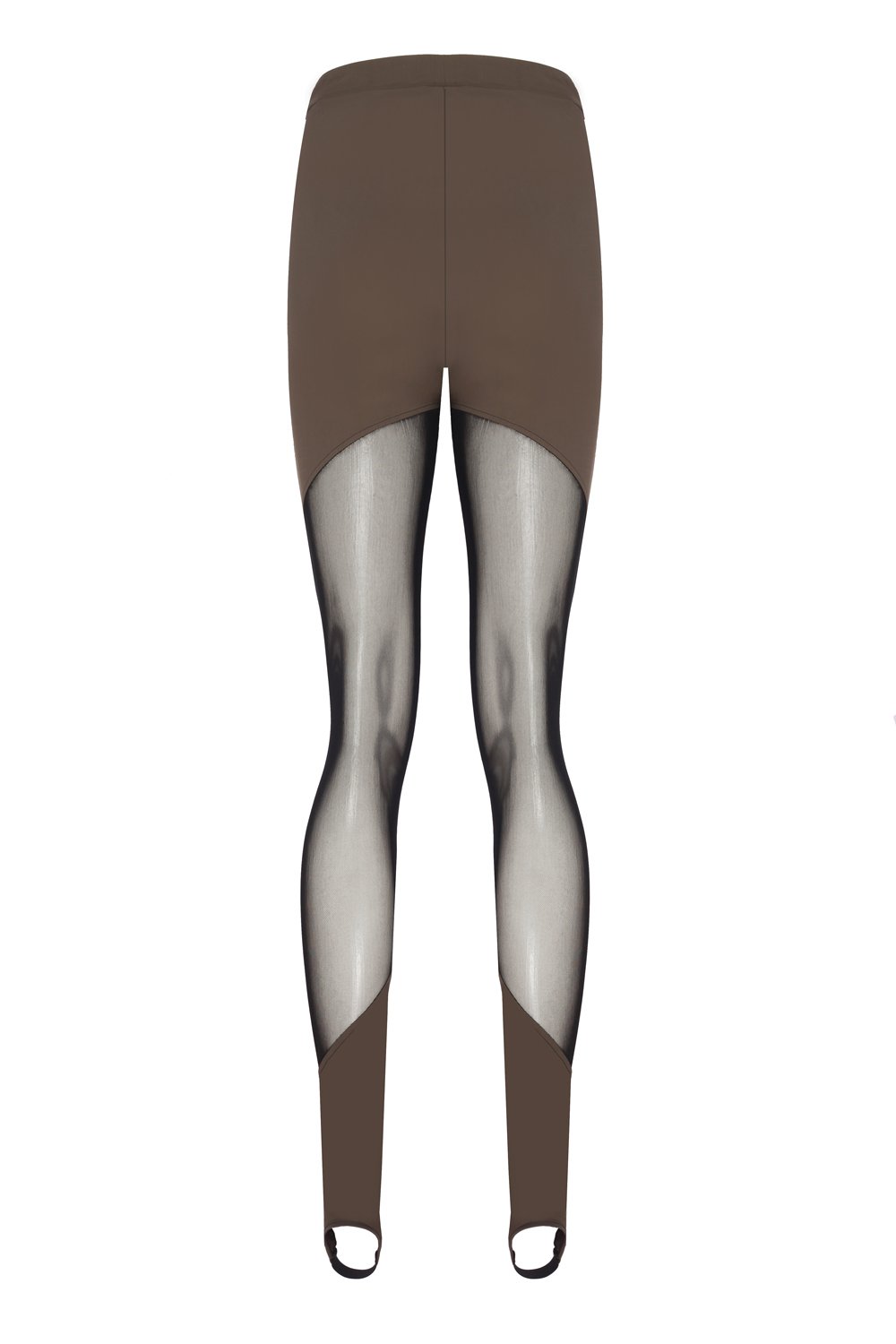 no'design-Transparan Detaylı Asimetrik Kesim Lastik Paça Tayt-Tayt-6-Milagron.com