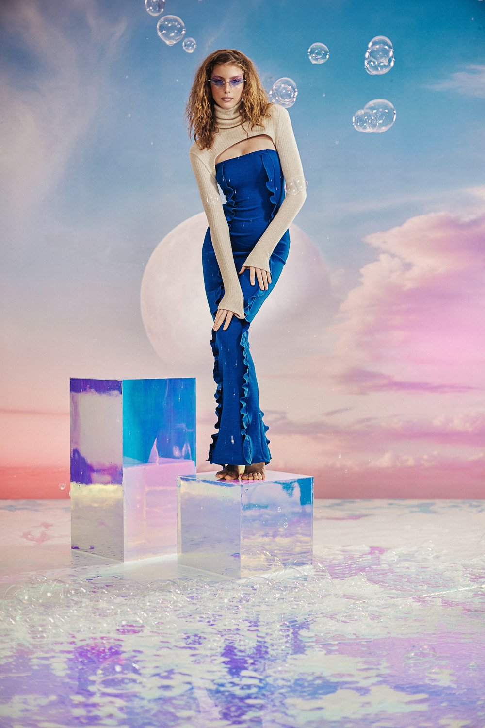 no'design-Uzun Balıkçı Yaka Triko Bolero-Top-3-Milagron.com