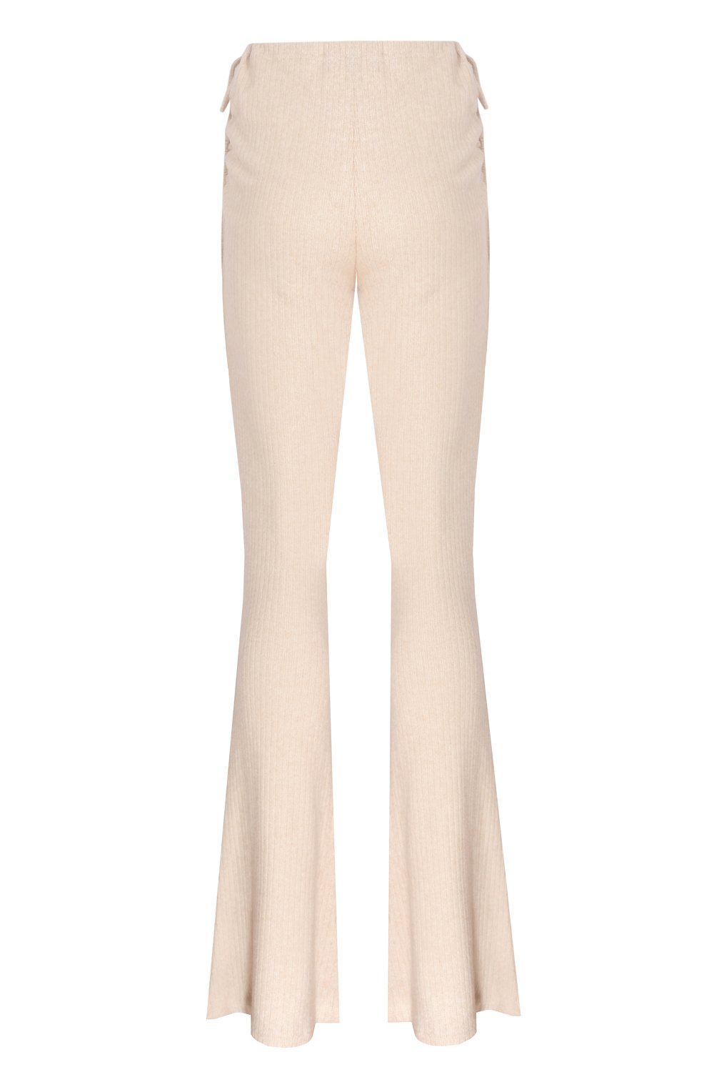 no'design-Yanları Büzgü Detaylı İspanyol Paça Pantolon-Pantolon-6-Milagron.com