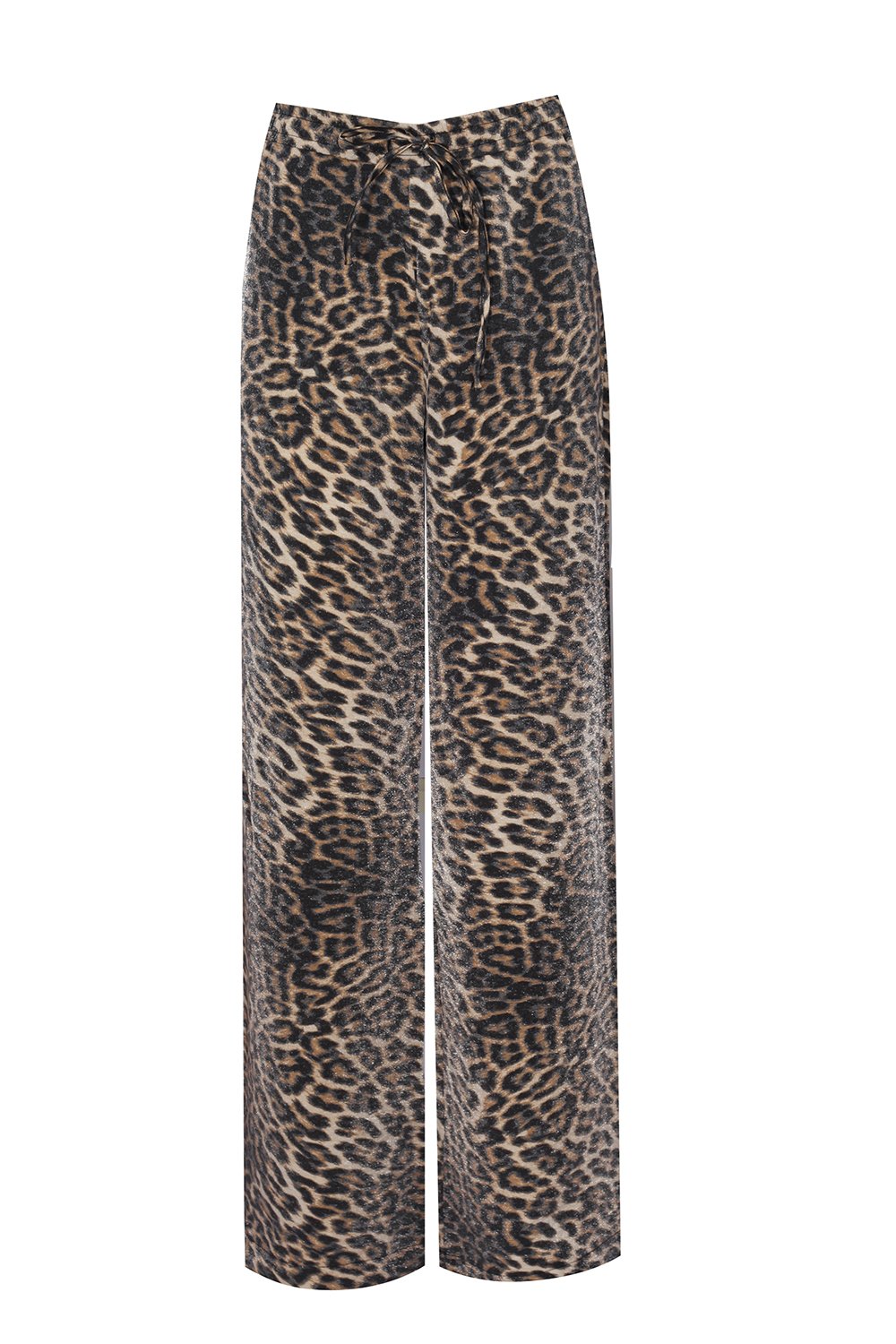no'design-Yüksek Bel Ve Beli Lastikli Leopar Desenli̇ Bol Saten Pantolon-Pantolon-2-Milagron.com