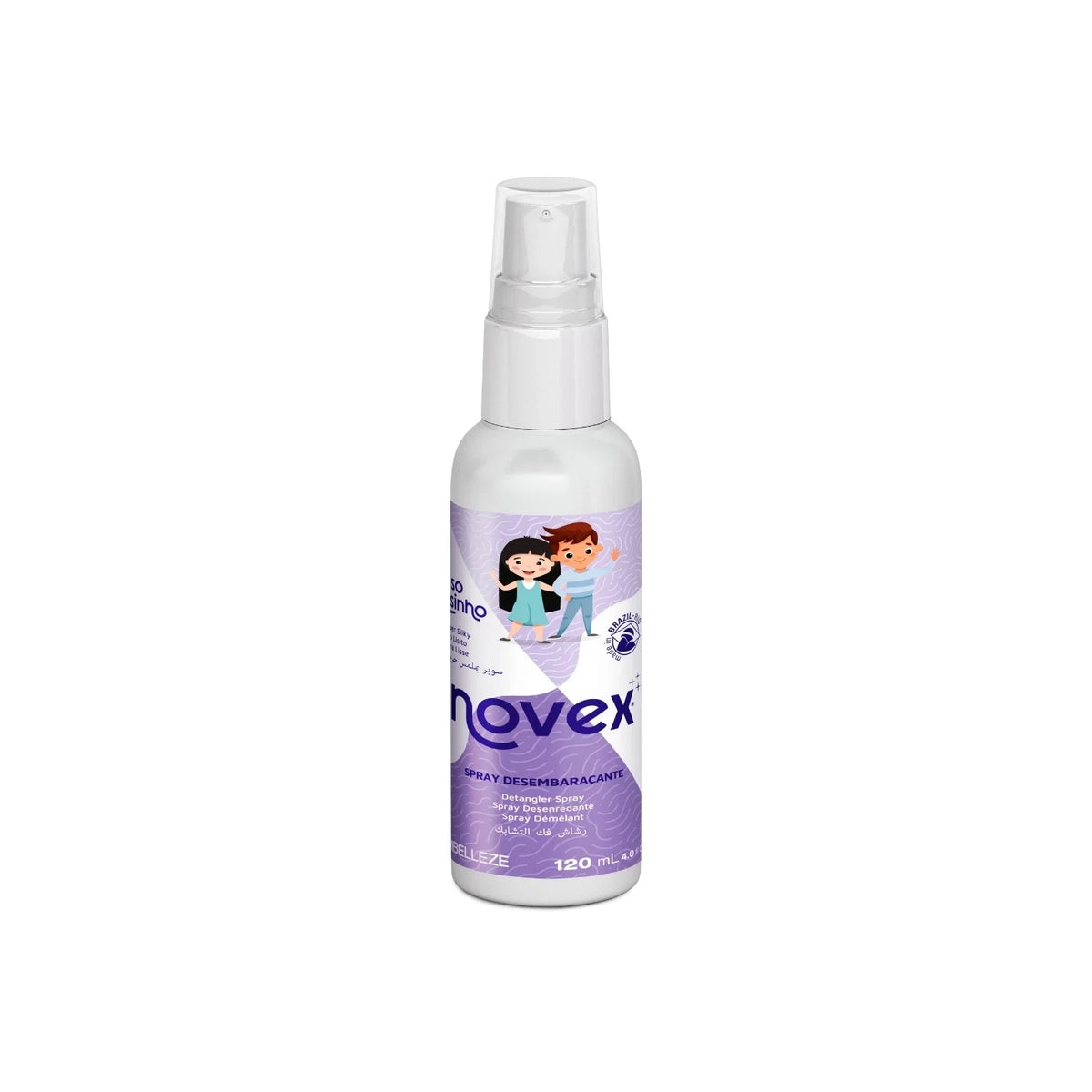 Novex Super Silky - Düz Saçlı Çocuklar İçin Nemlendirici Kolay Tarama Spreyi 120ml