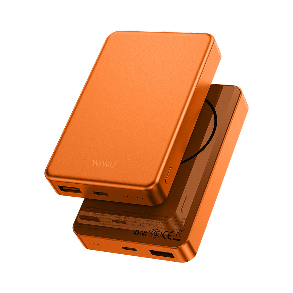 P15-1 Magsafe Uyumlu 10000Mah 15W Kablosuz Şarjlı Ultra İNce Powerbank