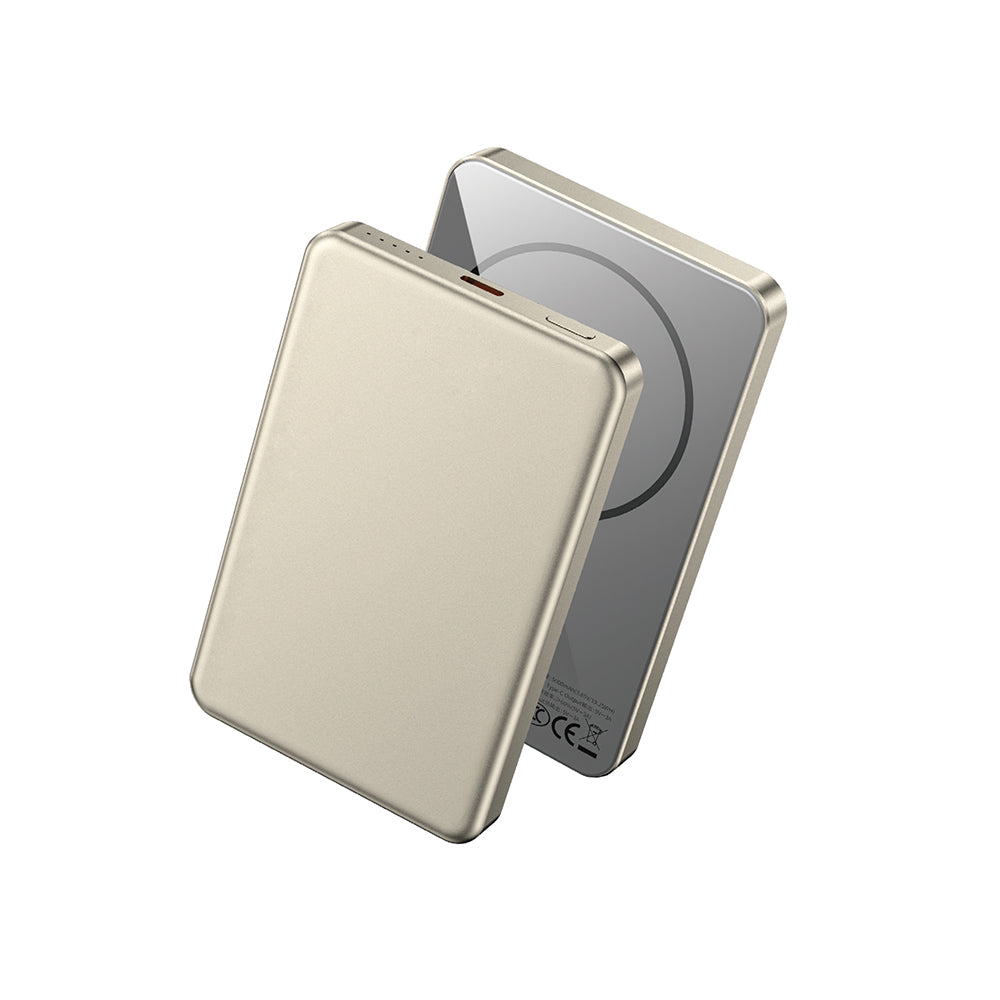 P15 Magsafe Uyumlu 5000Mah 15W Kablosuz Şarjlı Ultra İNce Powerbank