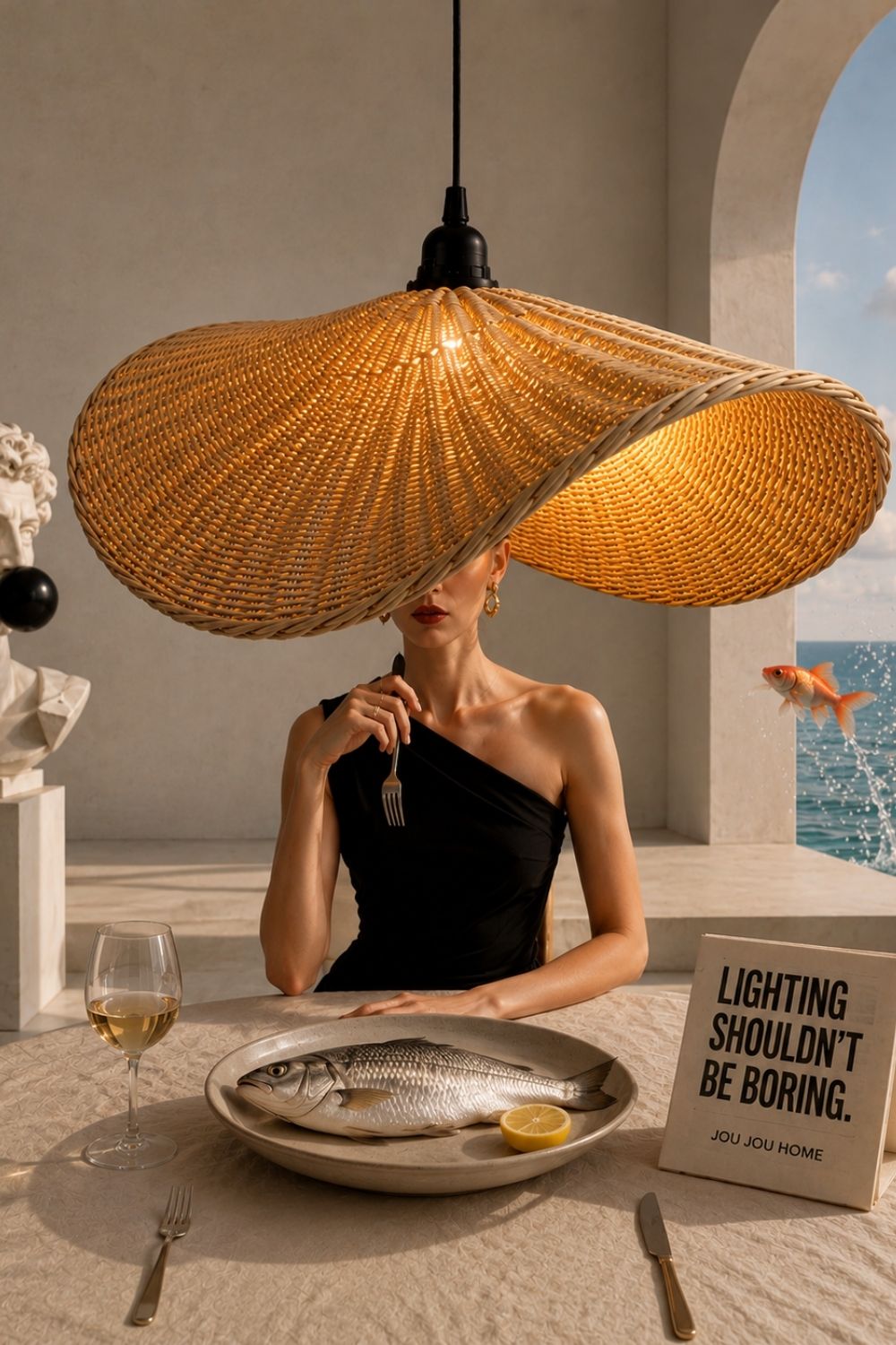 Nordic Premium Rattan Sarkıt Avize - 3