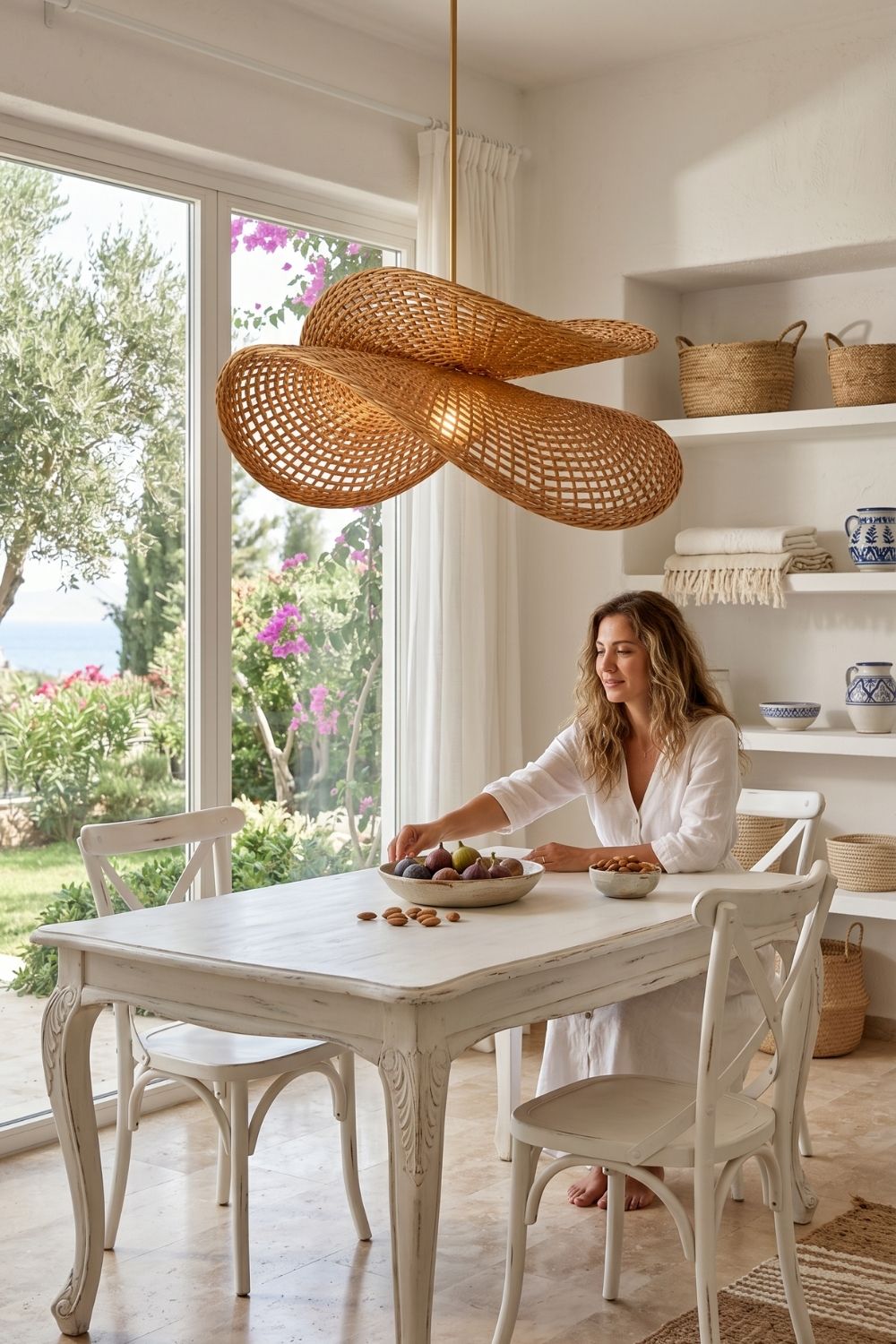 Luna Premium Rattan Sarkıt Avize - 3