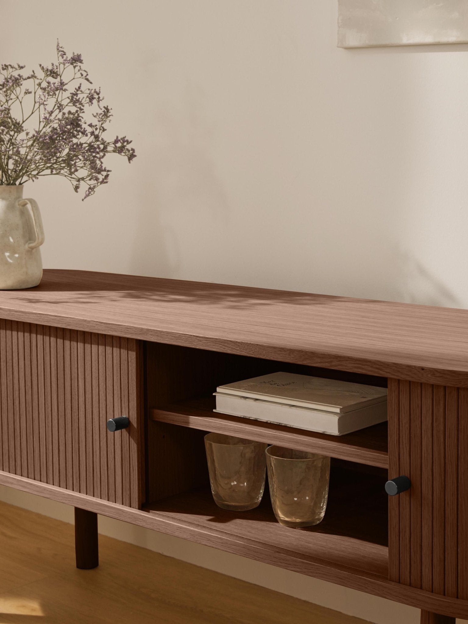 Calary Yivli Ön Yüzeyli Modern Ahşap Tv Ünitesi 138 Cm - 6