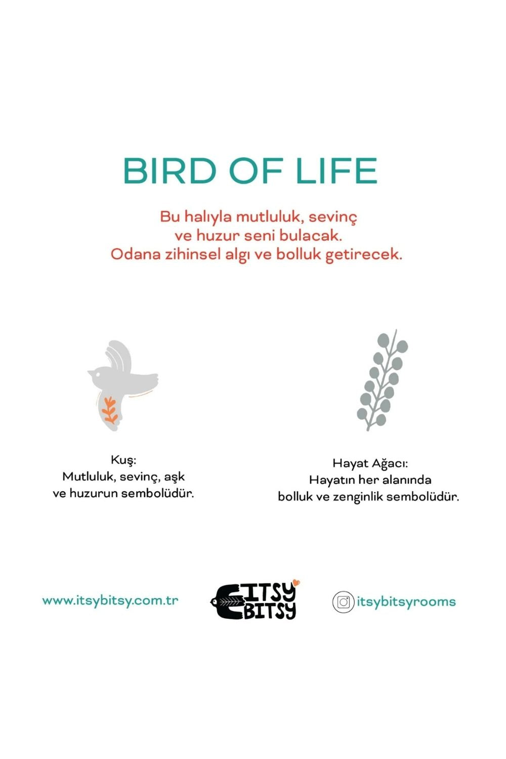 Bird Of Life Gri Yıkanabilir Bebek & Çocuk Halısı – 120 X 160 Cm - 5