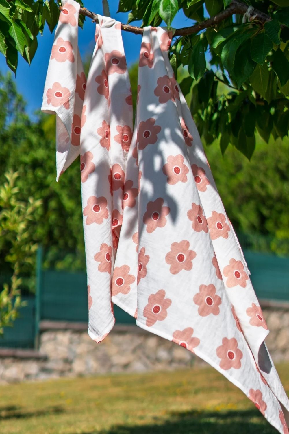 Amulet Blossom Bloom Müslin Bebek Örtüsü – %100 Pamuk 100x100 Cm - 4