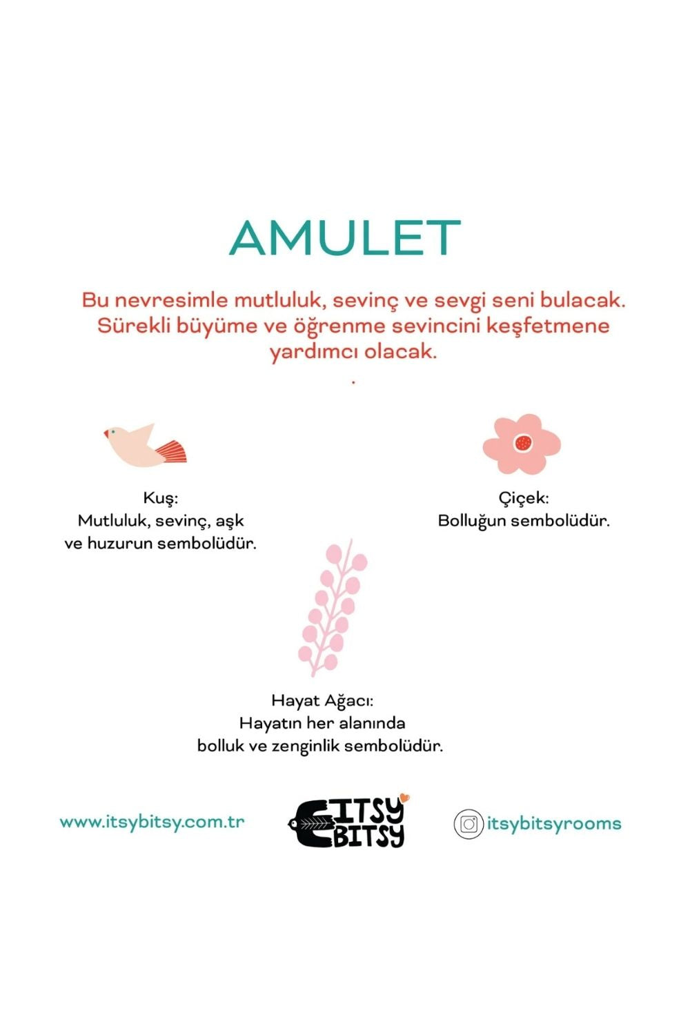 Amulet Çift Taraflı Pamuk Saten Pembe Bebek Nevresim Seti 100x150 Cm - 6