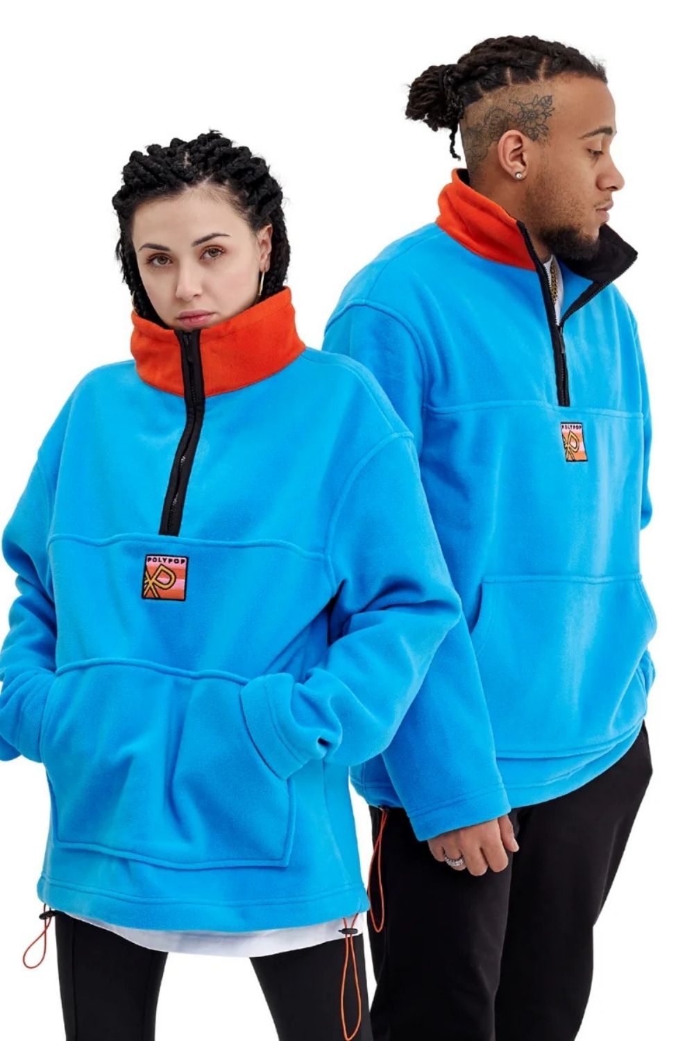 Mavi/Turuncu Unisex Polar - 1