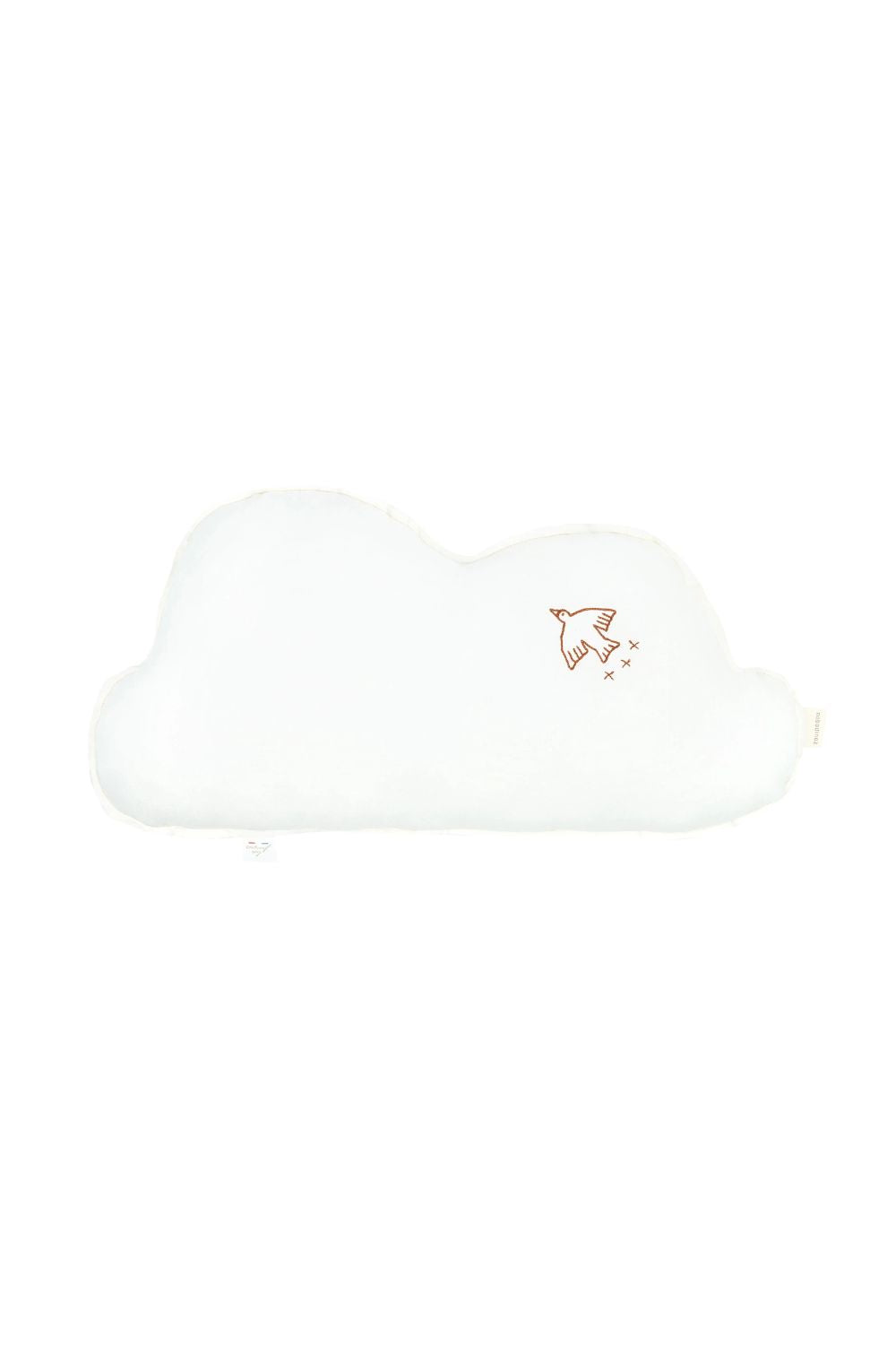 İşlemeli Fransız Keten Yastık, Cloud Off White - 0