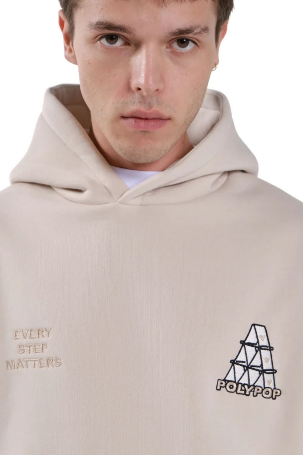 Cards Bej Unisex Hoodie - 1