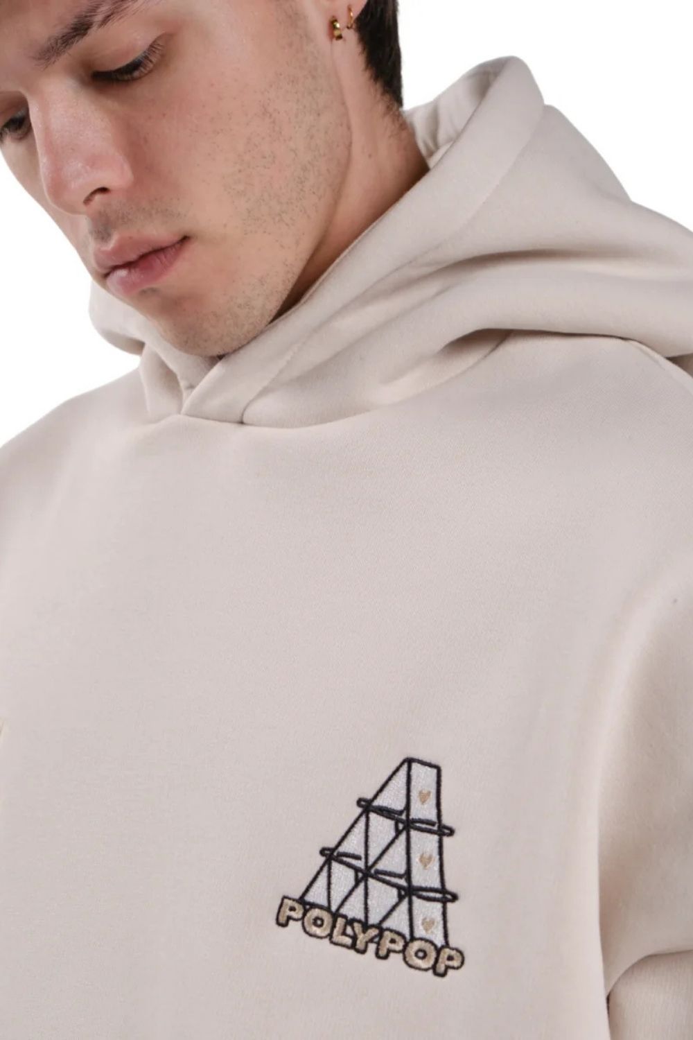 Cards Bej Unisex Hoodie - 2