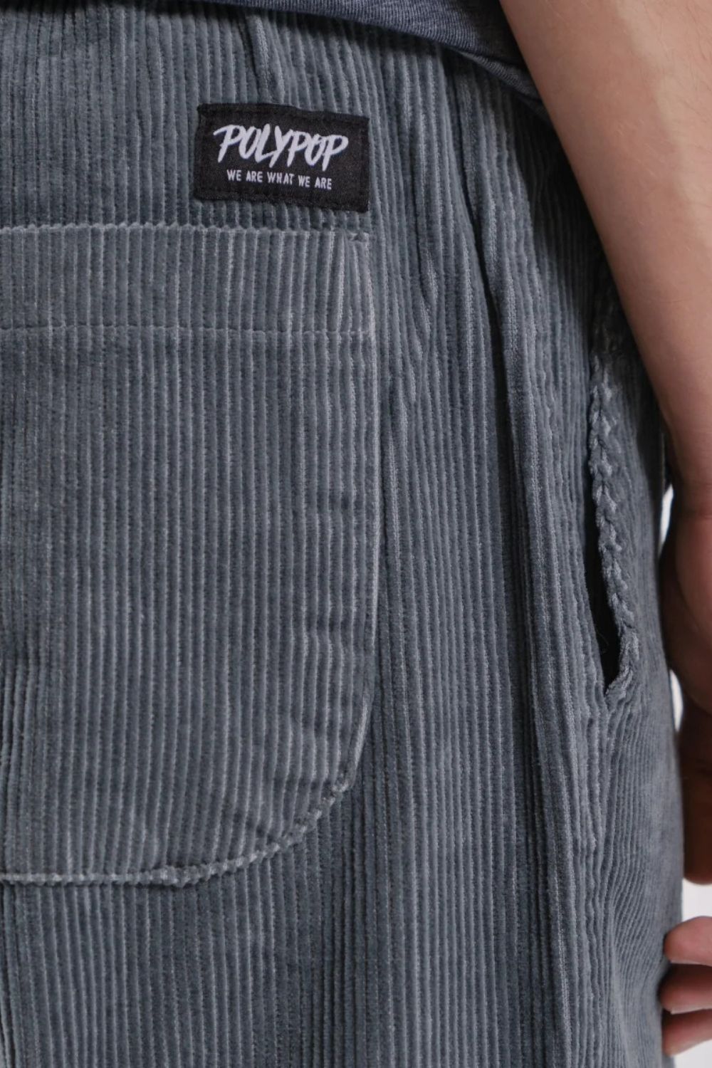 Gri Corduroy Unisex Pantolon - 2