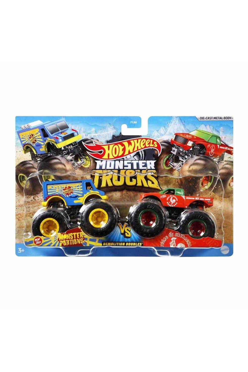 Monster Trucks Güçlü İkili 1:64 Arabalar - 0