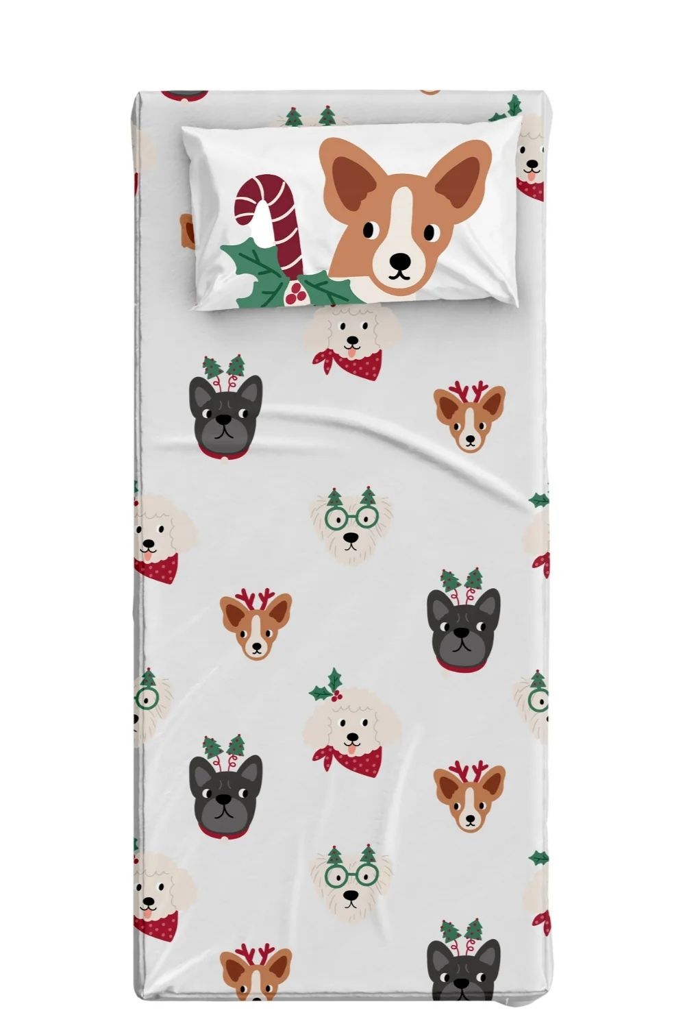 Woofy Dreams Pamuk Saten Çocuk Çarşaf Seti – Çok Renkli 90x190 Cm - 0