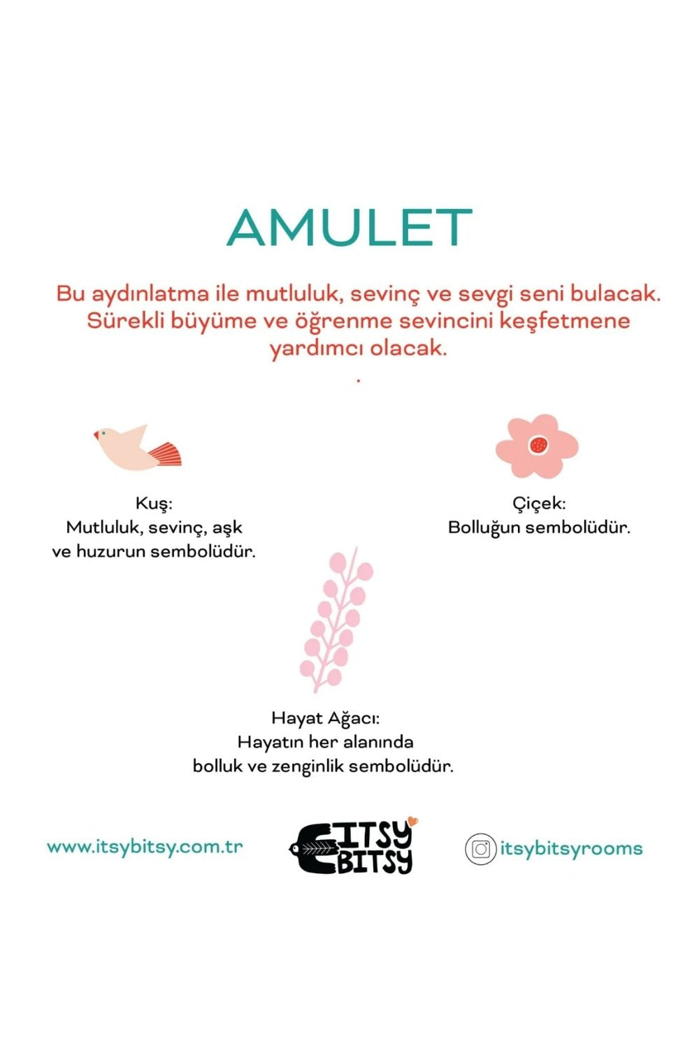 Amulet Pembe Başucu Aydınlatma Başlığı – 16 X 20 Cm - 4