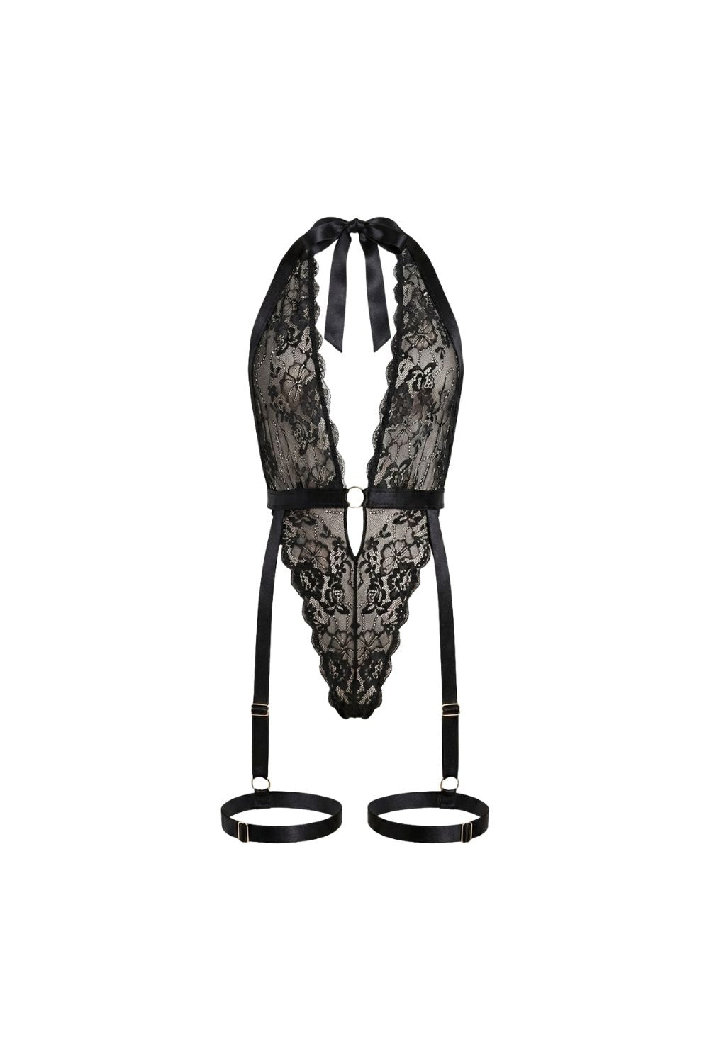 Cyréna Dantel Detaylı Bodysuit - 0