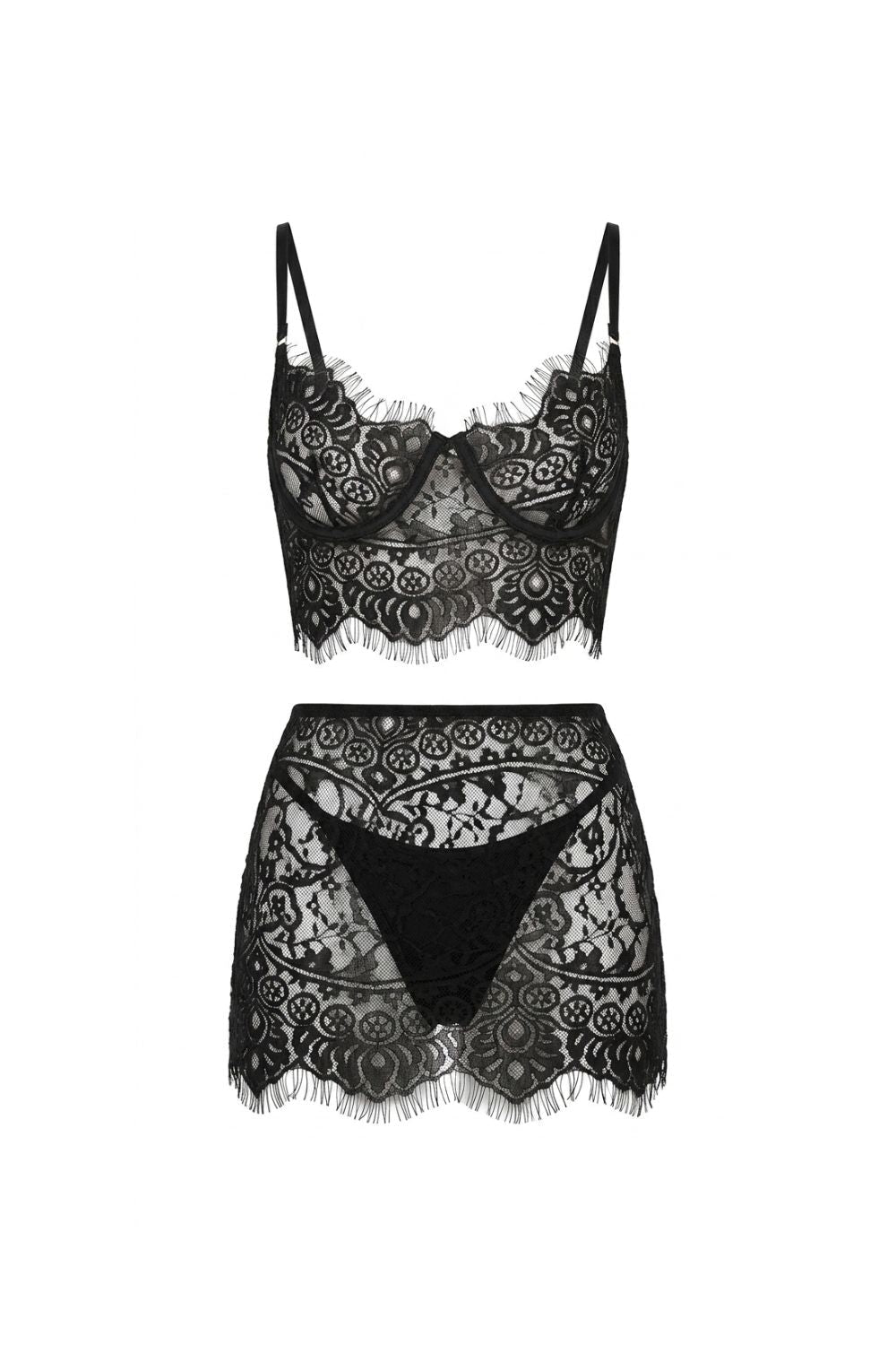 Isolde Bralette & Skirt Takım - 0