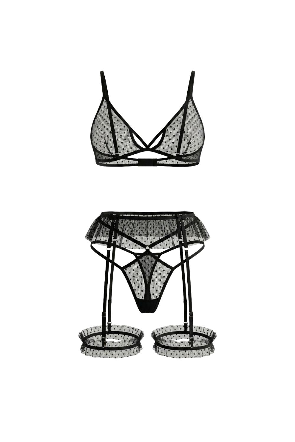 Étoile Bra Set - Black - 0