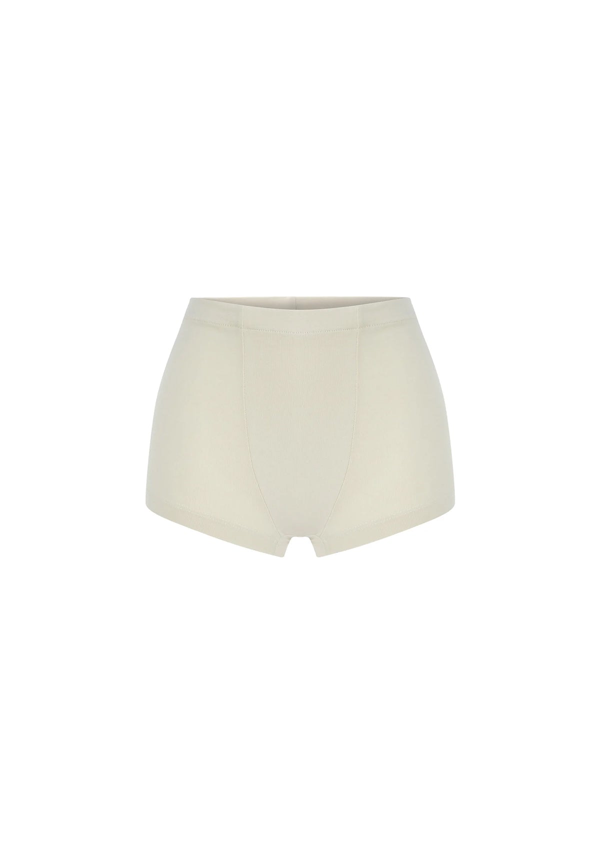 Krem Yüksek Bel Dar Boxer - 0