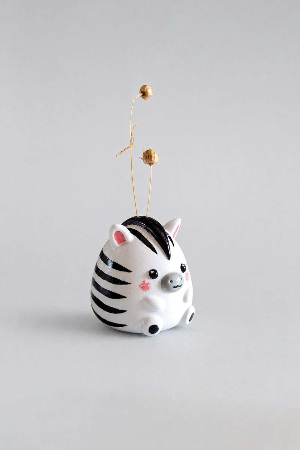 Pocket Pals Ekstra Mini Hayvan Vazo | Zebra - 1