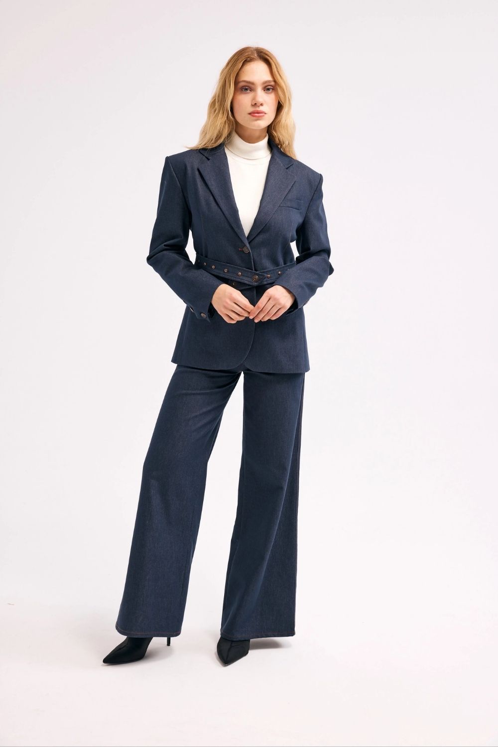 Lacivert Denim Pantolon - 0