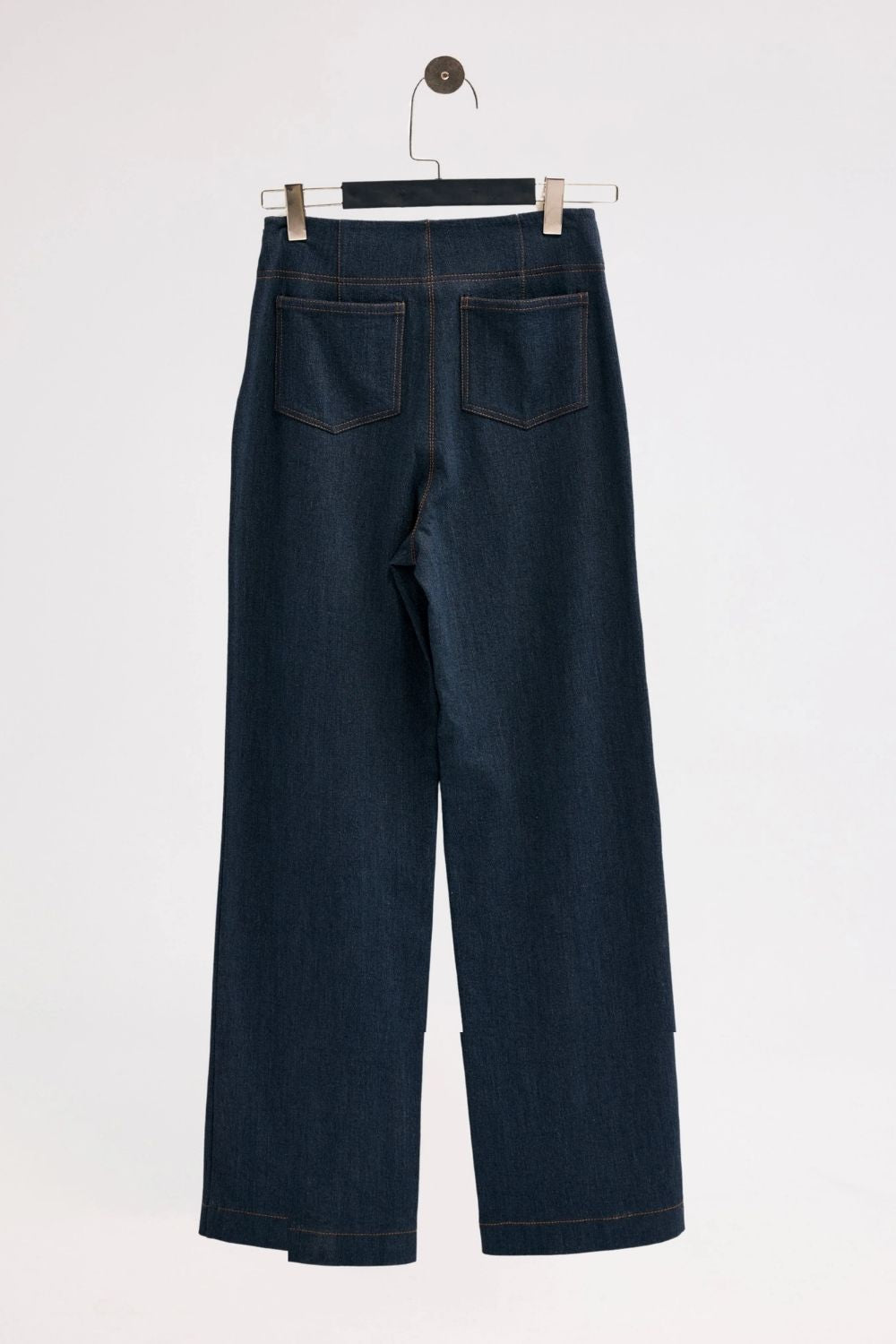 Lacivert Denim Pantolon - 8