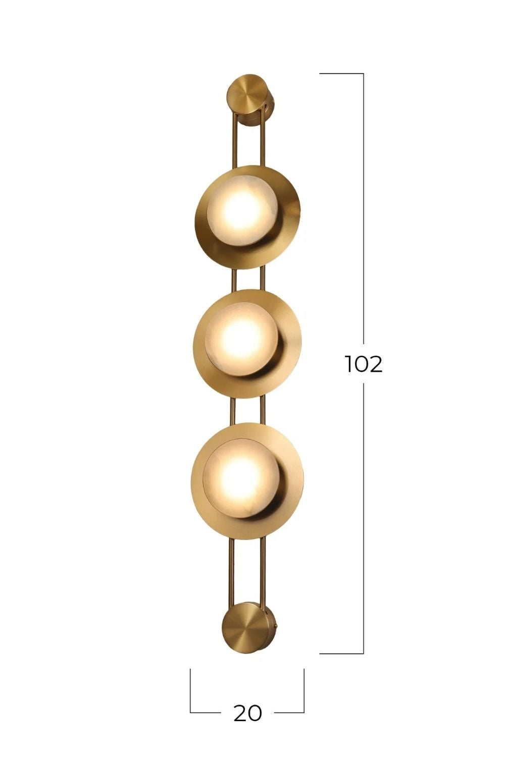 Lima Üçlü Mermer Aplik - 6