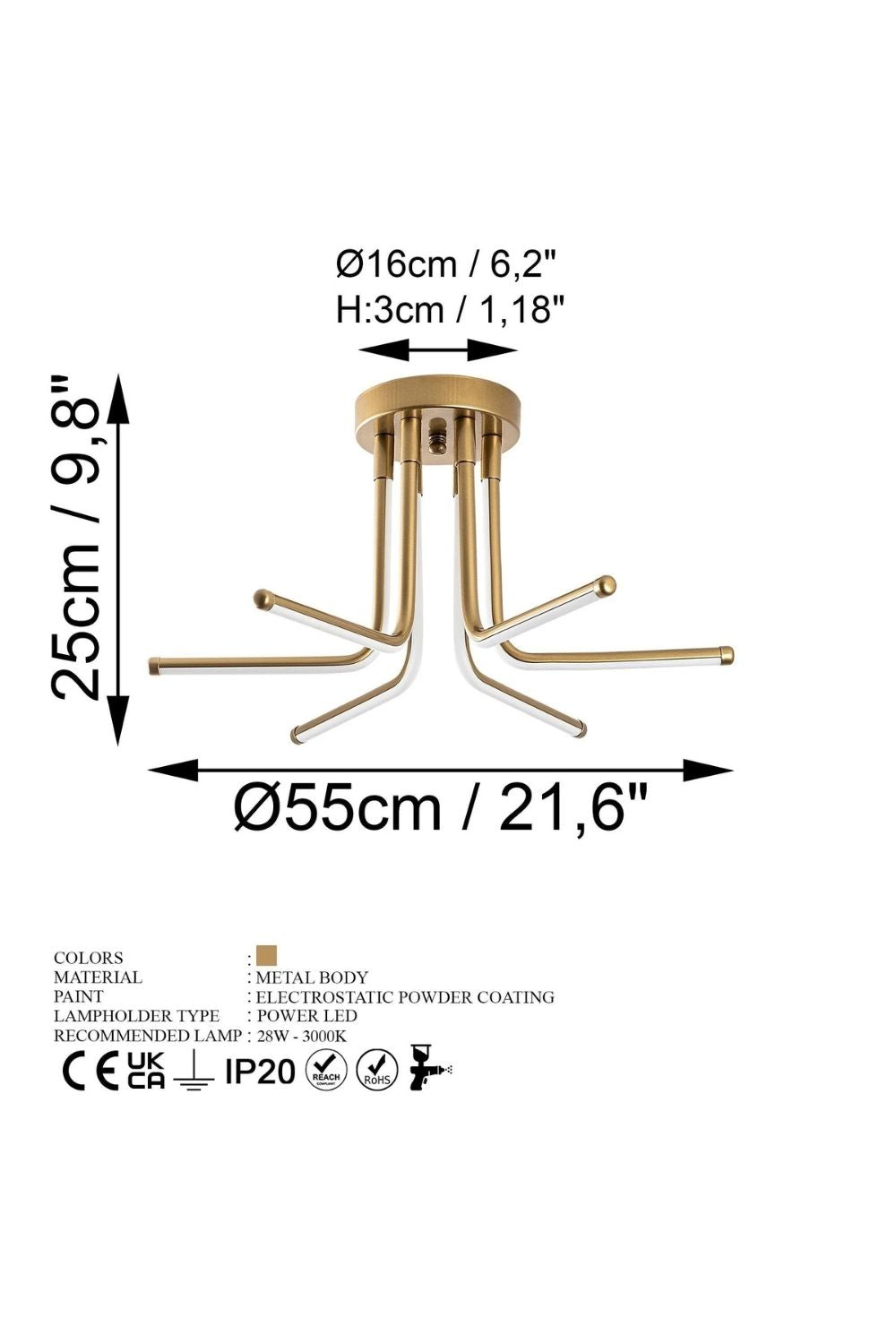 Enceladus 13675 Led Plafonyer Aydınlatma - 8