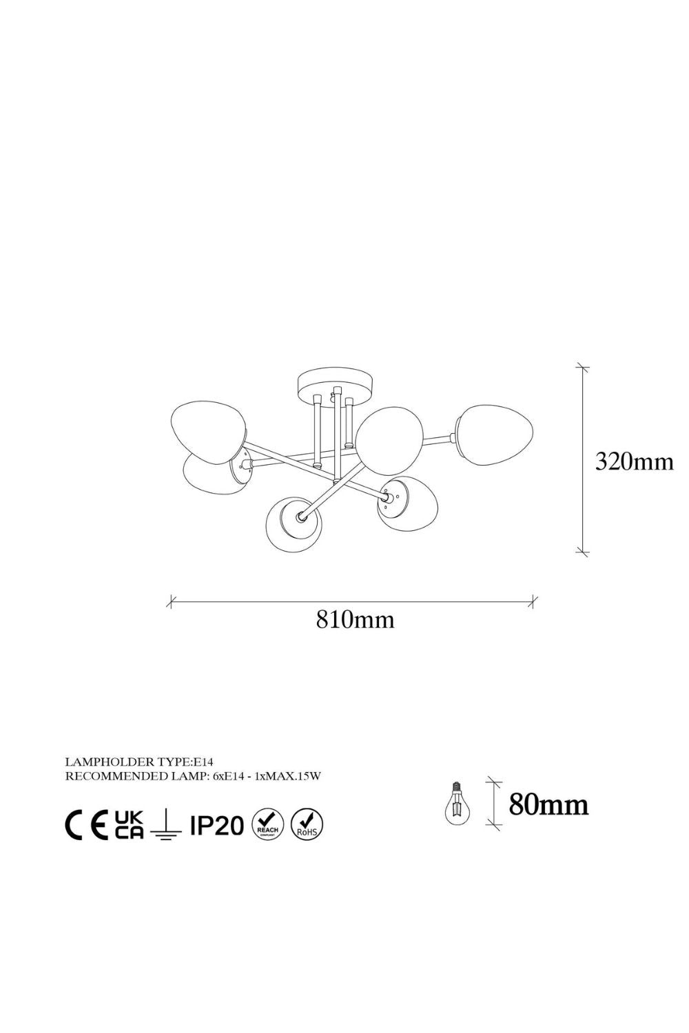 Onyxara 10390 Cam Plafonyer Aydınlatma - 5