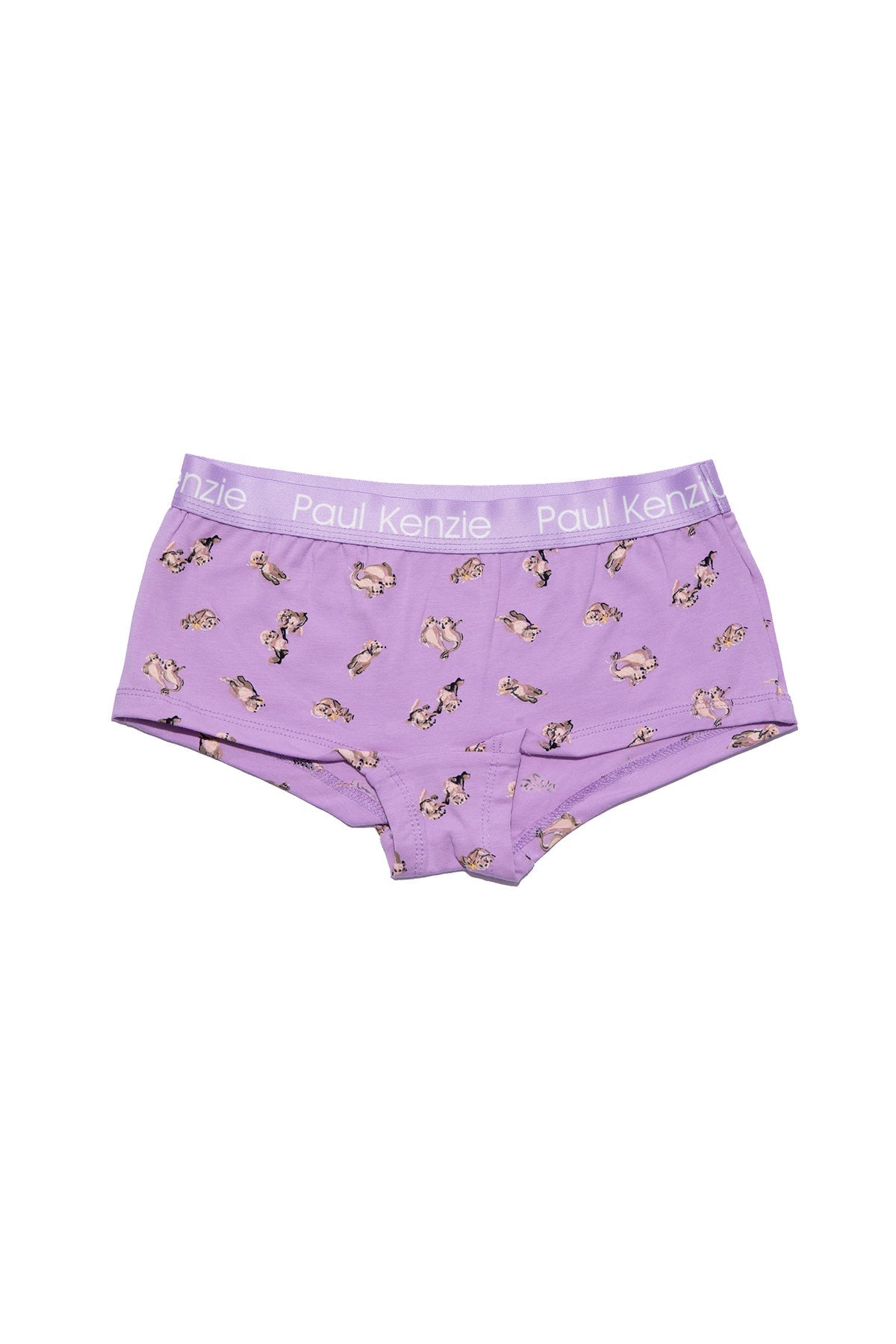 Desenli Kadın Boyshort Külot, Otter - 0