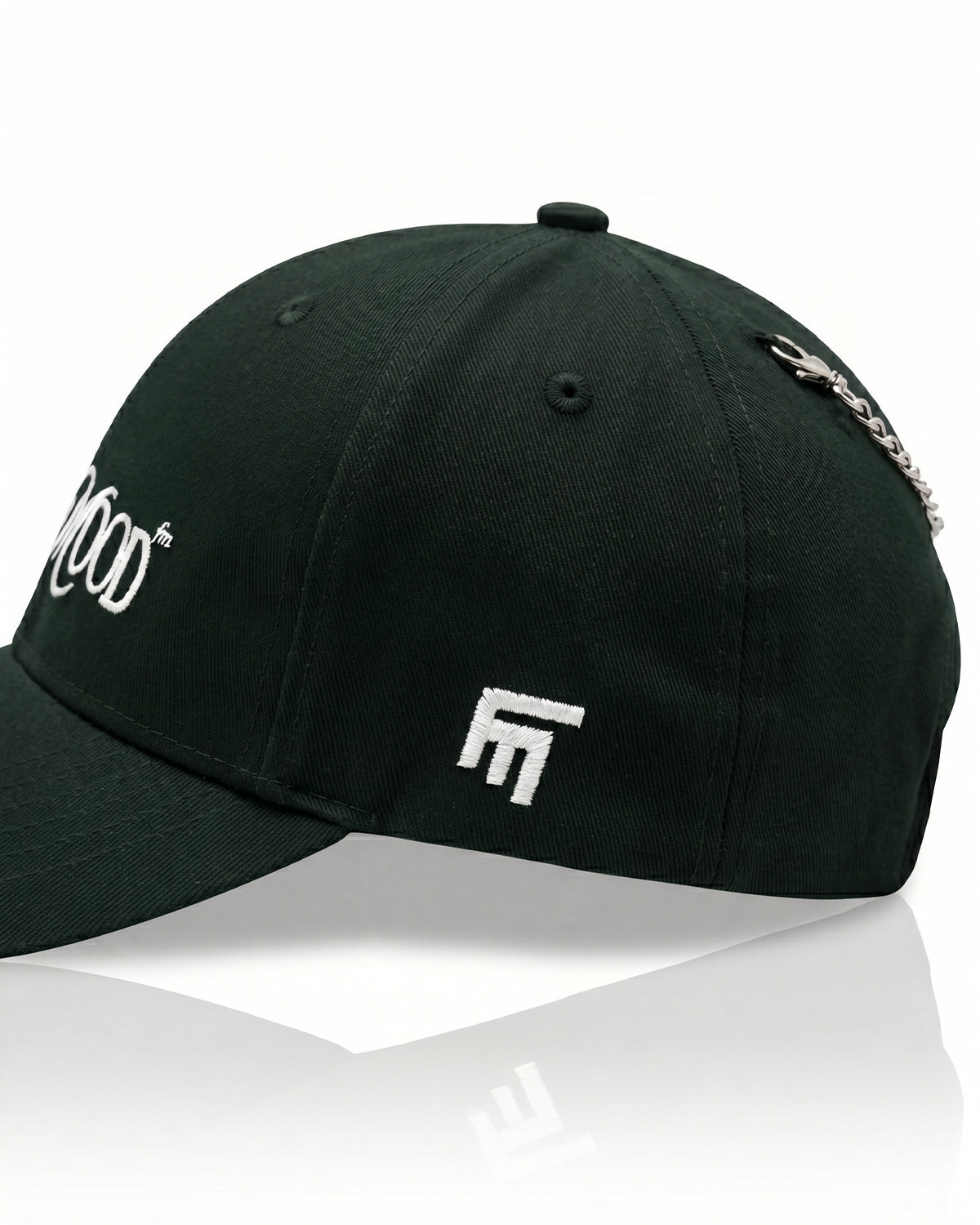 Unisex Nakışlı Çelik FM Madalyon Detaylı Cap - Yeşil - 3