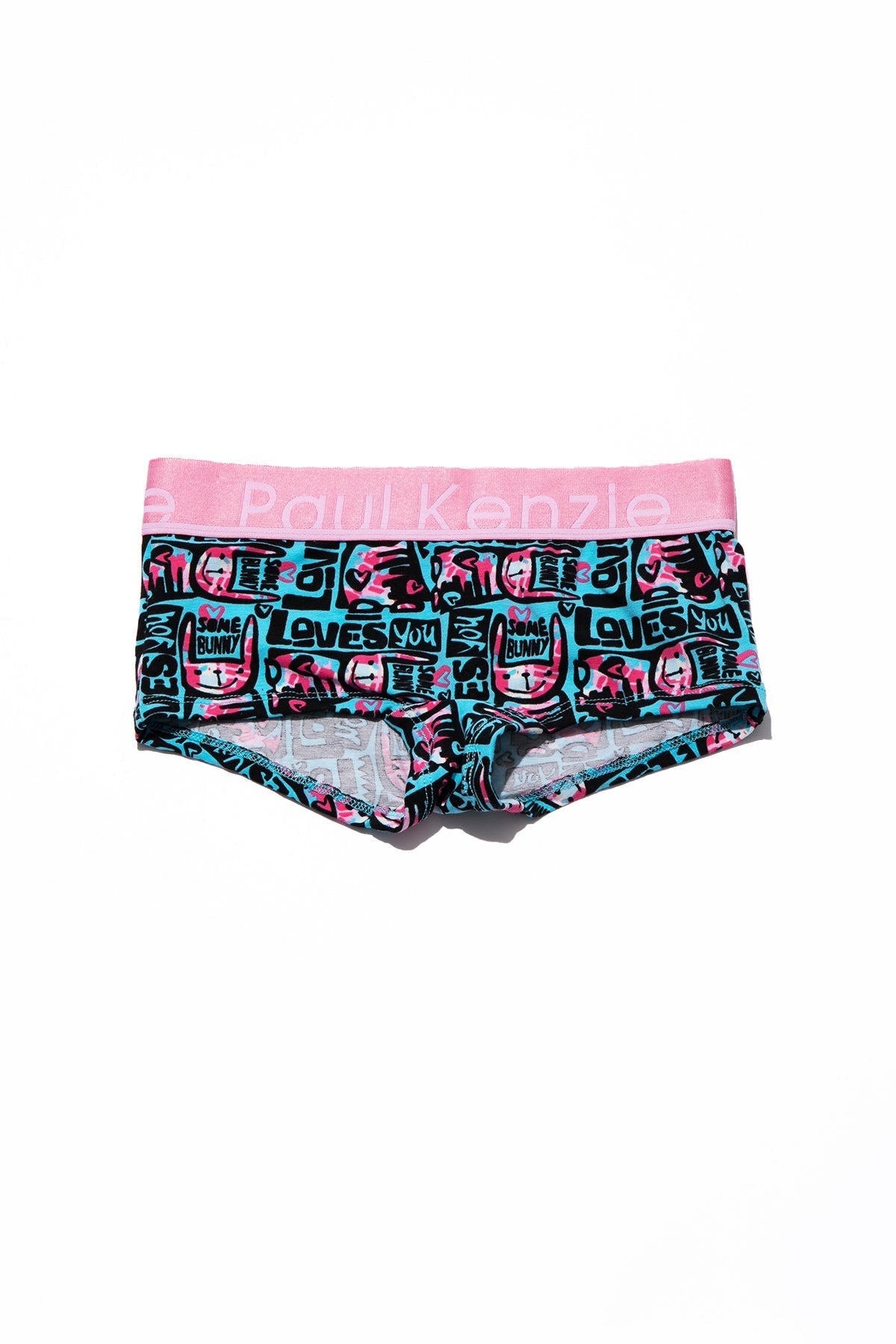 Unique Effect Desenli Kadın Boyshort Külot, Love Bunny - 0