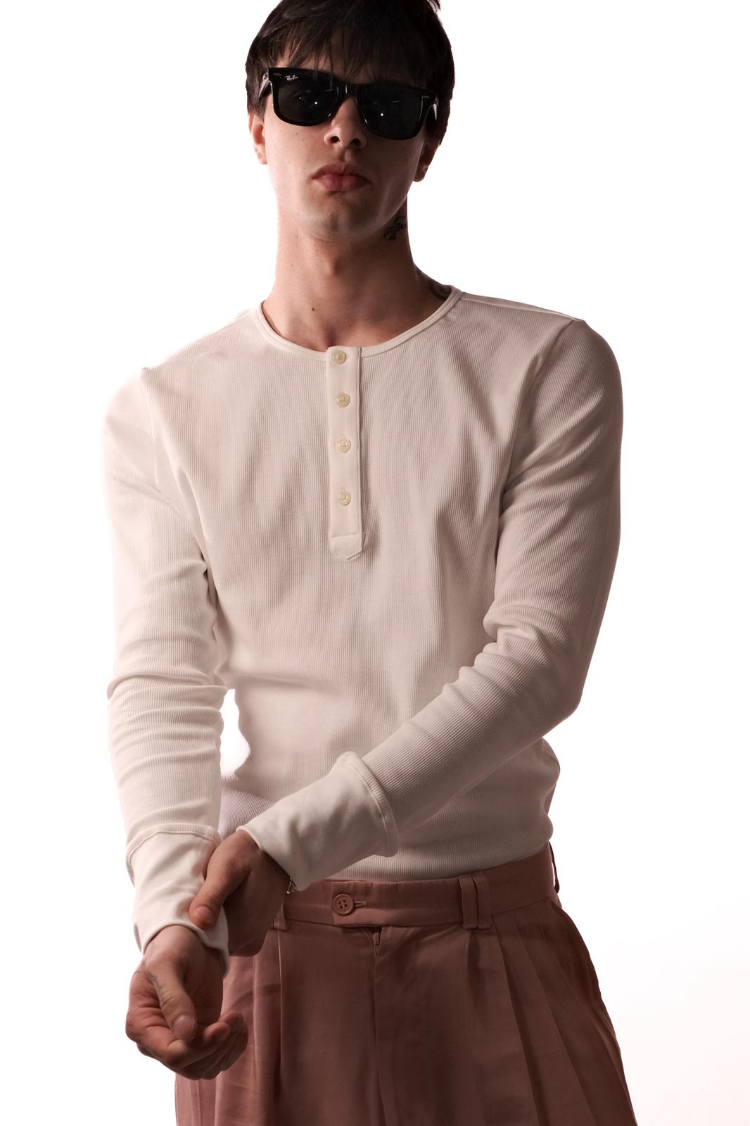 Bisiklet Yaka Patlı Kaşkorse Sweatshirt - 1