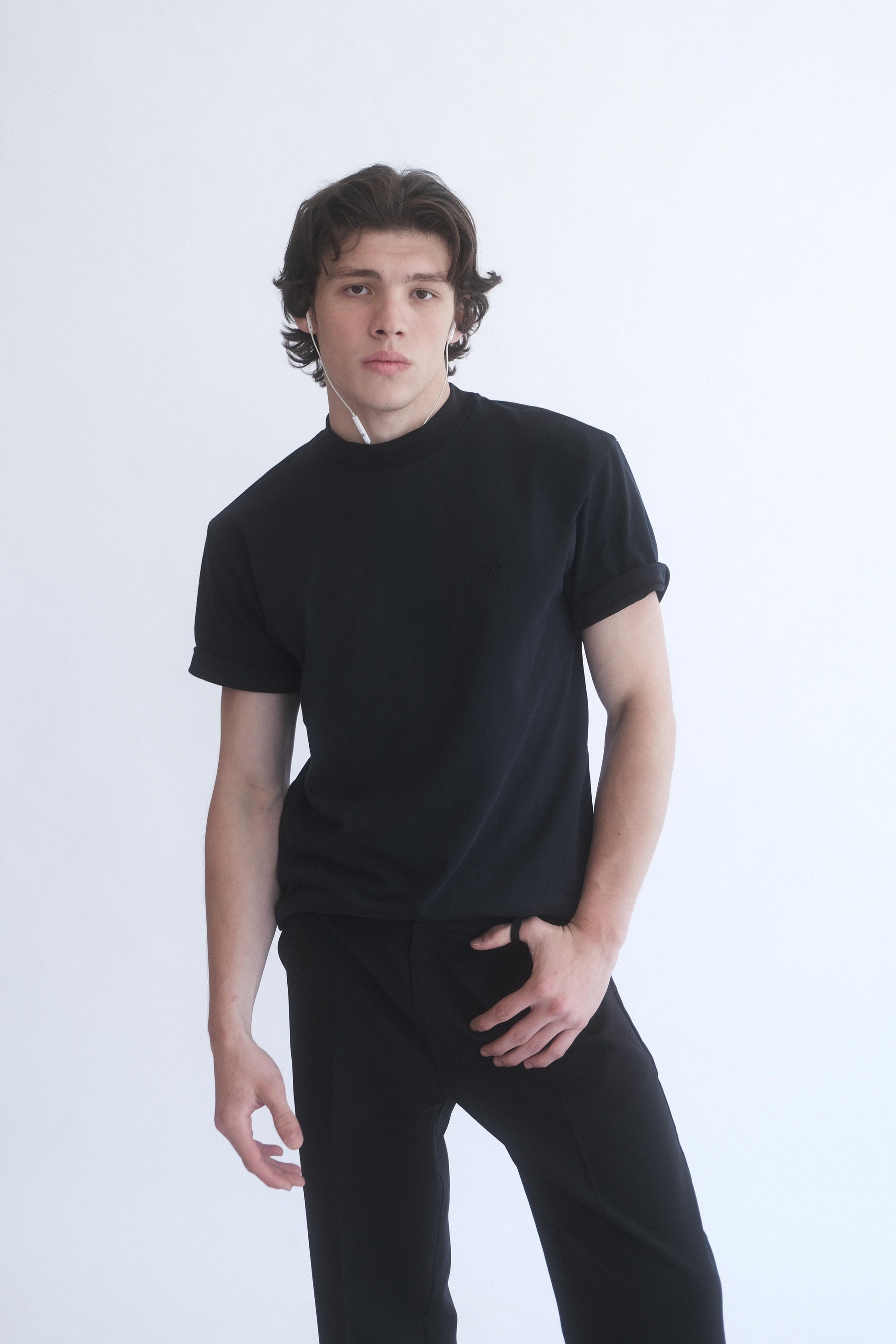 Alvin Siyah Basic T-Shirt - 0