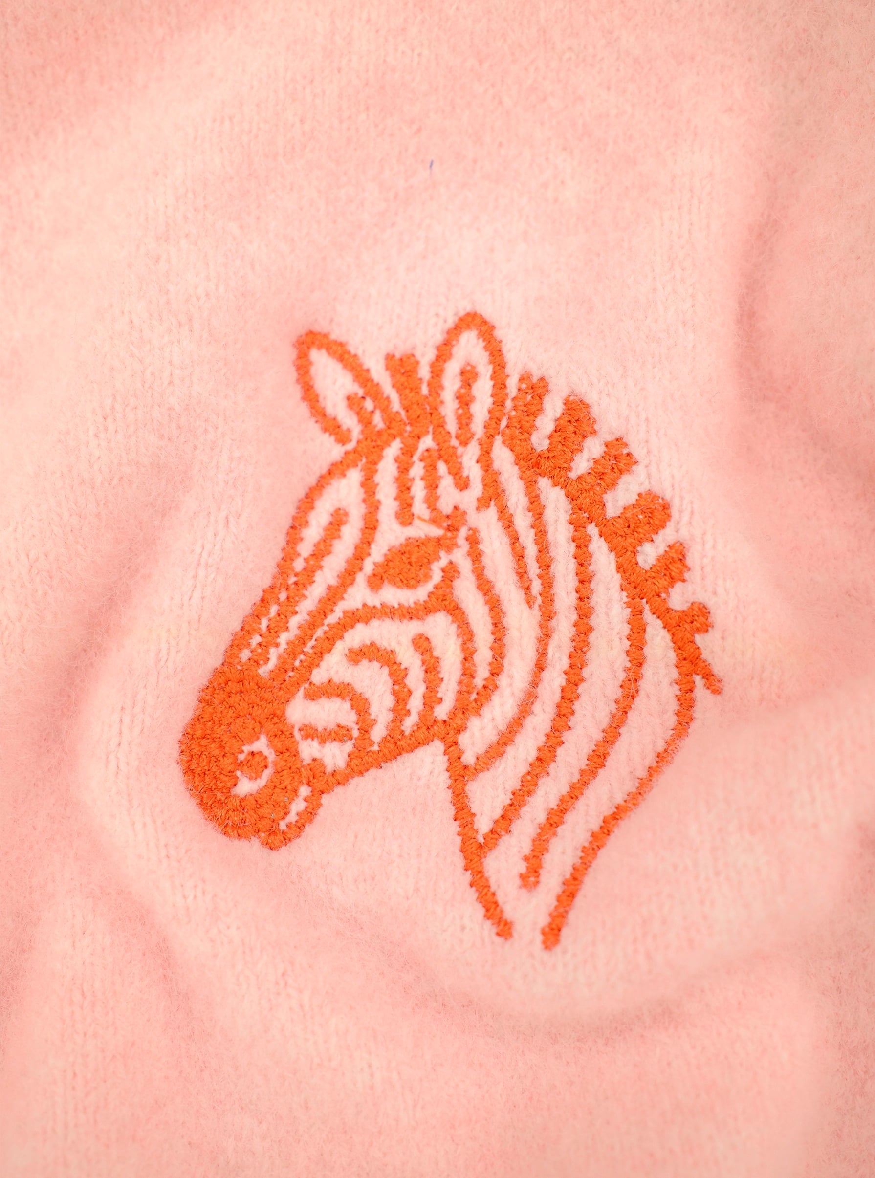 Hole Zebra Nakışlı Jacob Triko Kazak - 5