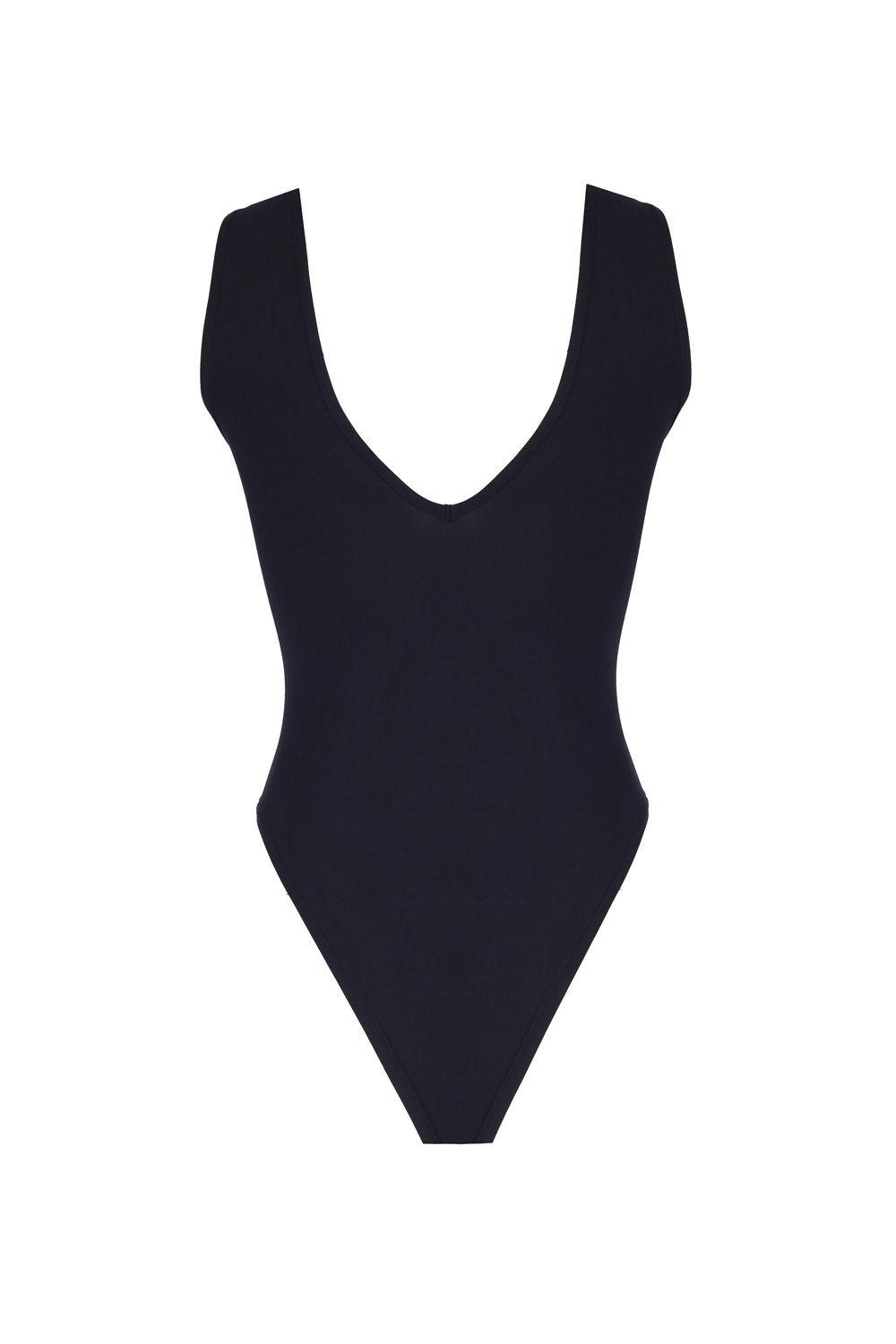 Önü ve Arkası V Yaka Dekolteli Bodysuit - 1