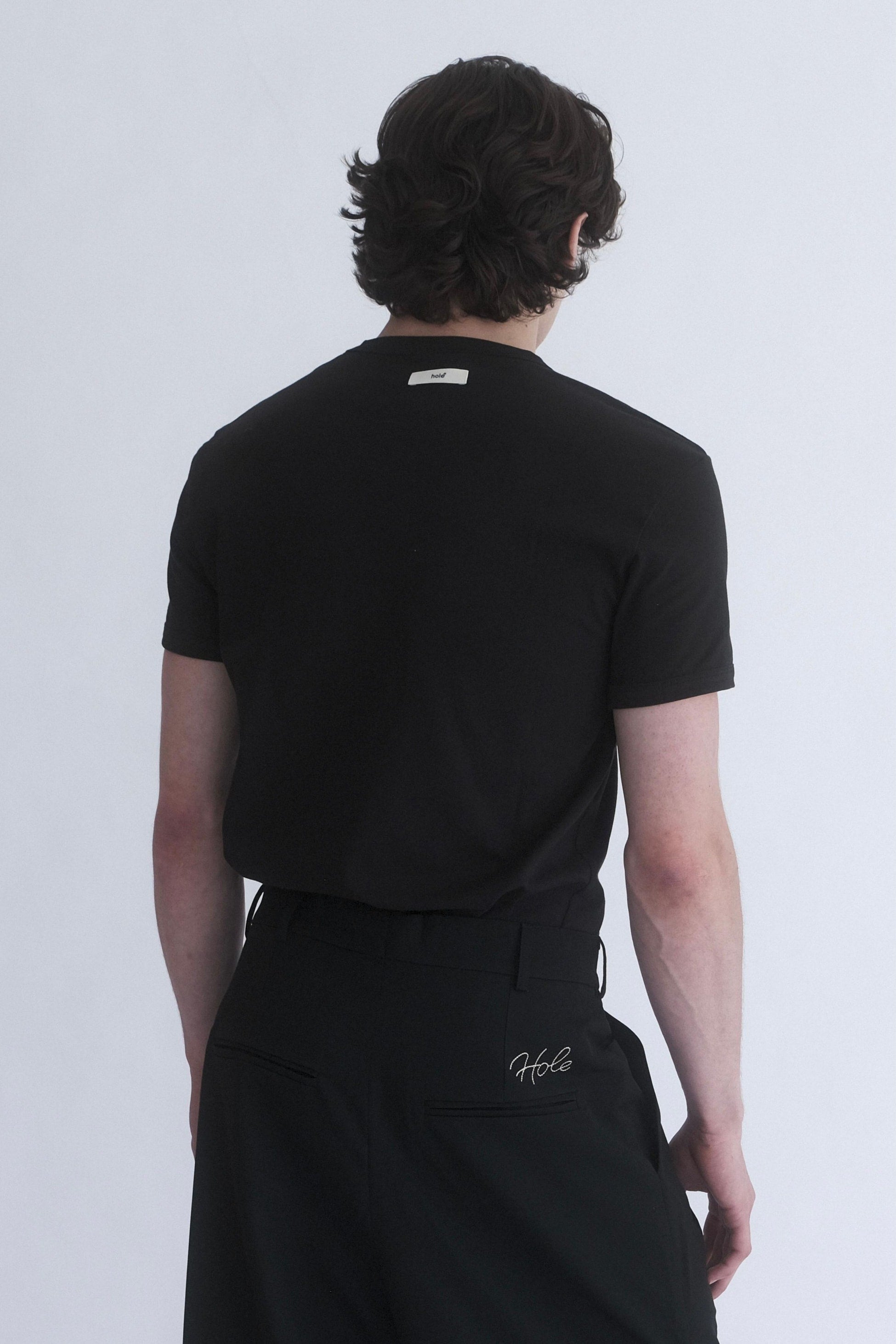 Slim Fit Siyah Basic T-Shirt - 4