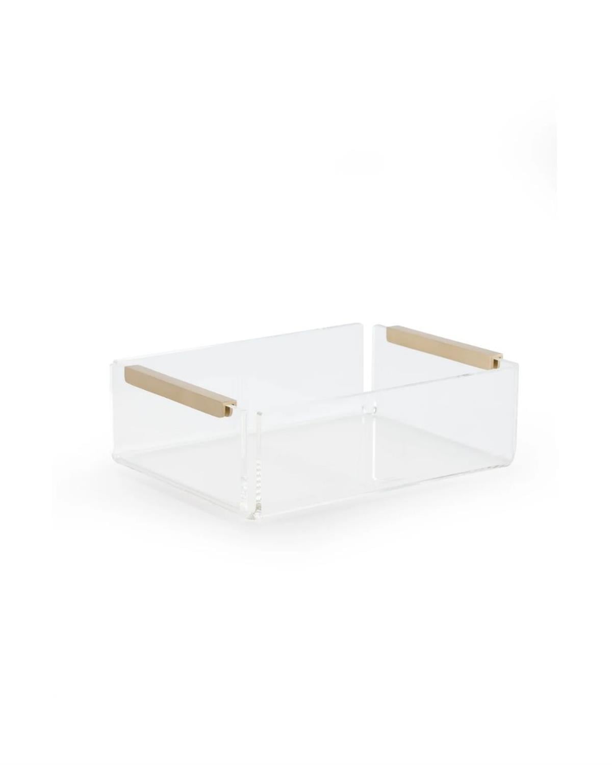 Aria Çıta Detaylı Pirinç Organizer, Small, Şeffaf - 0